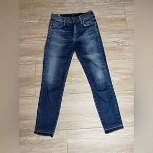 NWOT Citizens Of Humanity Rocket Crop high rise skinny Dark Blue Slim Jeans